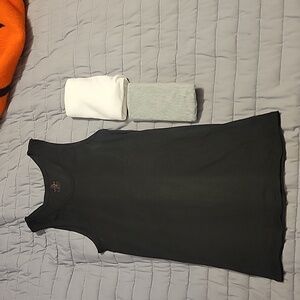 Black, grey, and white tank tops. Men's medium.